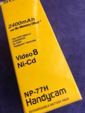 Sony NP-77H 6V 2400mAh Batarya - Sony Video Kamera Bataryası - 8