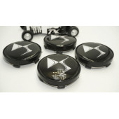 Citroen DS Logo Jant Göbeği Kapak Seti 60mm - 4