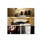 6 Adet Dolap Içi Sensörlü Menteşe Lambası Led Pilleri Dahil - 4