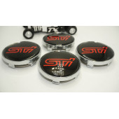 Subaru STi Jant Göbeği Kapak Seti 60mm - 4