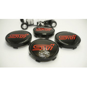 Subaru STi Jant Göbeği Kapak Seti 60mm - 4