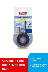 Tesa Silikon Tamir ve Koruma Bandı Siyah 3 Metre x 25 MM 04600 thumbnail 1