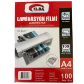 Elba Laminasyon Filmi A4 100 Micron 100 Lü 216 x 303 MM Laminasyon Filmi - 1