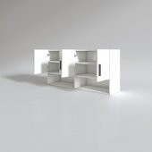Kenzlife hazır mutfak vesper byz 060*120*22 mutfak banyo dolabı kapaklı raflı - 2