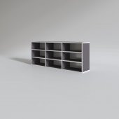Kenzlife hazır mutfak orela gri 060*150*22 mutfak banyo dolabı kapaksız raflı - 2