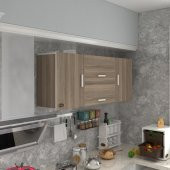 Kenzlife hazır mutfak lucida crd 060*150*22 mutfak banyo dolabı kapaklı raflı - 1