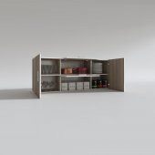 Kenzlife hazır mutfak lucida crd 060*150*22 mutfak banyo dolabı kapaklı raflı - 2
