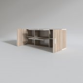 Kenzlife hazır mutfak lucida crd 060*150*22 mutfak banyo dolabı kapaklı raflı - 3