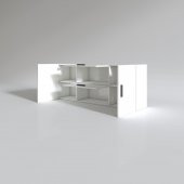 Kenzlife hazır mutfak lucida byz 060*150*22 mutfak banyo dolabı kapaklı raflı thumbnail 3