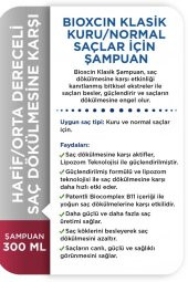 Bioxcin Klasik Kuru Ve Normal Saçlar Için Şampuan 300 ml - 4