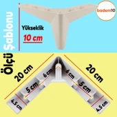 Napoli Lüks Mobilya Kanepe Sehpa Puf Koltuk Ayağı 10 Cm Krem Baza Ayakları thumbnail 4