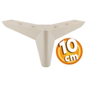 Napoli Lüks Mobilya Kanepe Sehpa Puf Koltuk Ayağı 10 Cm Krem Baza Ayakları thumbnail 1