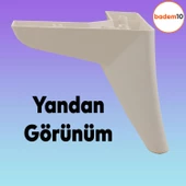 Napoli Lüks Mobilya Kanepe Sehpa Puf Koltuk Ayağı 14 Cm Krem Baza Ayakları thumbnail 5