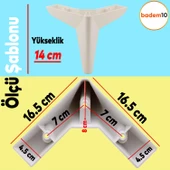 Napoli Lüks Mobilya Kanepe Sehpa Puf Koltuk Ayağı 14 Cm Krem Baza Ayakları thumbnail 4