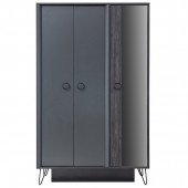 Setay Gardırop, Black New Genç Odası - 3 Kapılı Dolap - 3