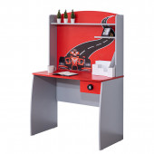 Setay Çalışma Masası, Formula Çocuk Odası - Arabalı Yatak Uyumlu Çalışma Masası, Kırmızı - 1