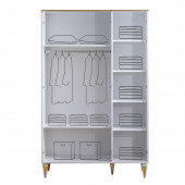 Setay Gold Genç Odası Takımı - Karyola, Dolap, Çalışma Masası, Komodin - 6