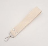 Angel Çanta Aksesuar Krem Pamuklu Kolon Elcik Gümüş Metalli - 1