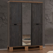 Setay Genç Odası, Pallet Genç Odası Takımı, Dolap - Karyola - Komodin - Masa - Şifonyer - Kitaplık - 6