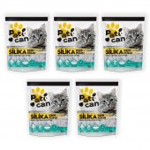 PATİCAN 5 ADET SİLİKA KRİSTAL KEDİ KUMU 3.8 LT - 2