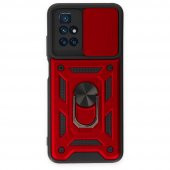 Xiaomi Redmi 10 Kılıf Kamera Korumalı Sürgülü Yüzüklü Standlı Tank - 3