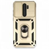Xiaomi Redmi Note 8 Pro Kılıf Kamera Korumalı Sürgülü Yüzüklü Standlı Tank - 1