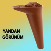 Aspen Lüks Mobilya Kanepe Koltuk Tv Ünitesi Baza Yükseltici Ayağı Ayakları 15 Cm Kahverengi Ayak - 6