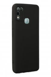 İnfinix Hot 10 Play Kılıf Yumuşak Dokulu Silikon  - Siyah thumbnail 2