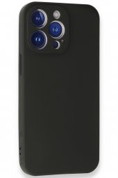 iPhone 14 Pro Max Kılıf Yumuşak Dokulu Silikon  - Siyah thumbnail 3