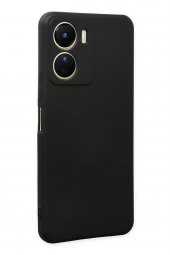 Vivo Y16 Kılıf Yumuşak Dokulu Silikon  - Siyah - 2