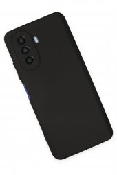 Huawei Nova Y70 Kılıf Yumuşak Dokulu Silikon  - Siyah thumbnail 2