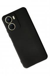 Vivo Y16 Kılıf Yumuşak Dokulu Silikon  - Siyah - 3