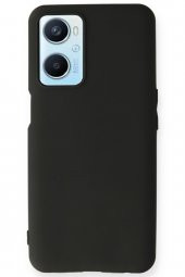Oppo A96 Kılıf Yumuşak Dokulu Silikon  - Siyah thumbnail 1