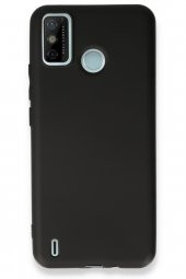 Techno Spark 6 Go Kılıf Yumuşak Dokulu Silikon  - Siyah thumbnail 1