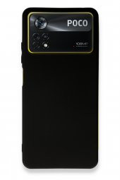 Xiaomi Poco X4 Pro 5G Kılıf Yumuşak Dokulu Silikon  - Siyah - 1