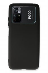 Xiaomi Poco M4 Pro 4G Kılıf Yumuşak Dokulu Silikon  - Siyah - 1