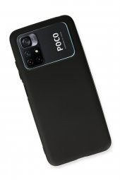 Xiaomi Poco M4 Pro 4G Kılıf Yumuşak Dokulu Silikon  - Siyah - 3