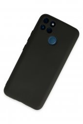 Realme C25Y Kılıf Yumuşak Dokulu Silikon  - Siyah - 2