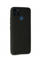 Realme C25Y Kılıf Yumuşak Dokulu Silikon  - Siyah - 3