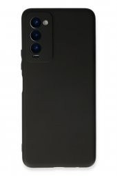 Techno Camon 18 Kılıf Yumuşak Dokulu Silikon  - Siyah - 1