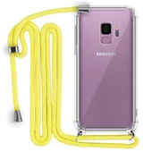 Samsung Galaxy S9 Plus Boyun Askılı Şeffaf Tank Kılıf thumbnail 1