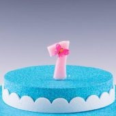 MUM KELEBEKLİ PEMBE 7 NO - 1