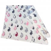 S-Mall Bebek Yastık Kılıfı 2 li - 35x45 cm - Pembe Balinalar - 1