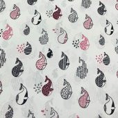 S-Mall Bebek Yastık Kılıfı 2 li - 35x45 cm - Pembe Balinalar - 2