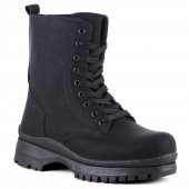 Vojo 766 Rahat Taban Fermuarlı Siyah Kadın Bot Bootie - 5