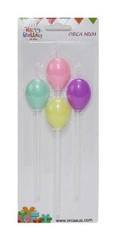 MUM BALONLU 4 LÜ RENKLİ - 1