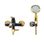 Creavit EG2500-S Elegant Banyo Armatürü - Siyah&Altın - 1