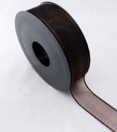 KURDELE ŞİFON 4 CM 20 MT KAHVE - 1