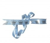 KURDELE 2 CM 20 MT MAVİ KRAL TACLI - 1