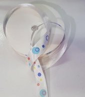 KURDELE SATEN 10 MT RENKLİ YUVARLAKLAR - 1